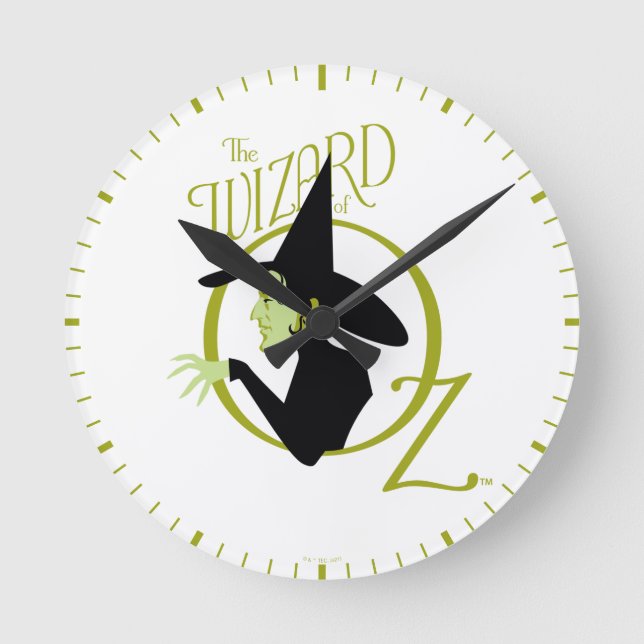 Wicked Witch™ The Wizard Of Oz™ Logo Round Clock (Front)