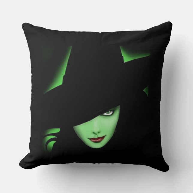 Wicked Witch Throw Pillow (Front)