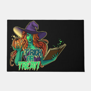 WICKED WITCH TRICK OR TREAT DOORMAT