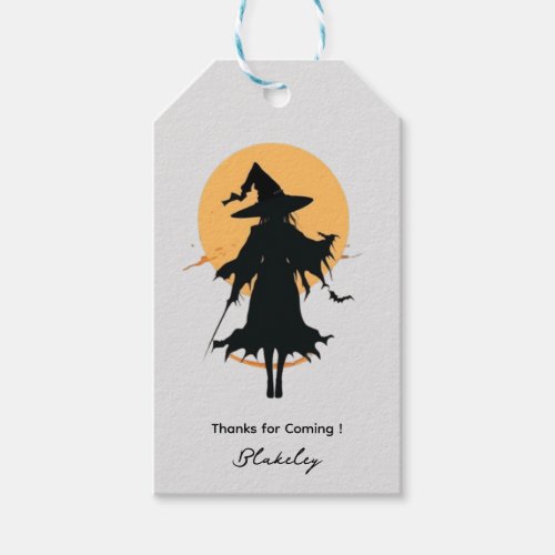 Wicked Witch Unique Halloween  Gift Tags