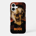 Wicked witch with pumpkin. Halloween iPhone 16 Case