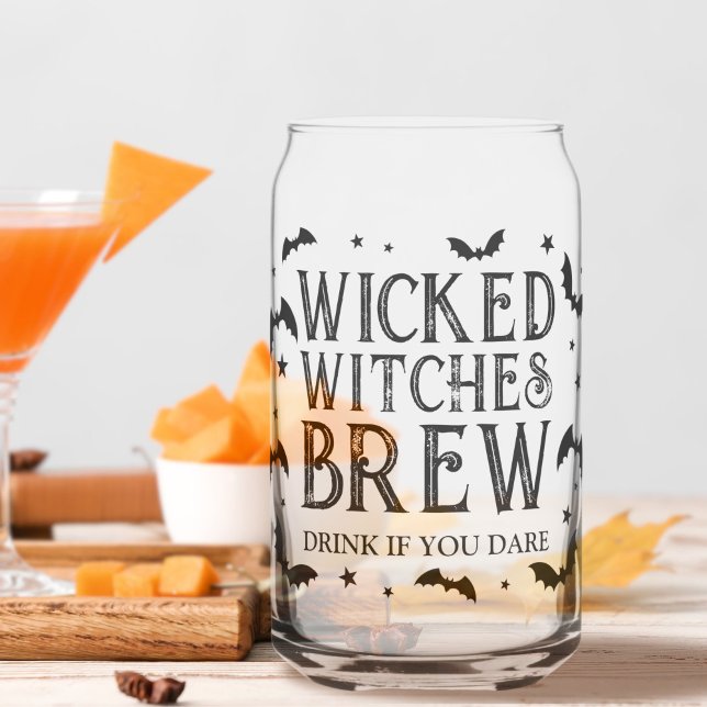 Wicked Witches Brew Halloween Cocktail Party Can Glass (Wicked Witches Brew Halloween Cocktail Party Can Glass)