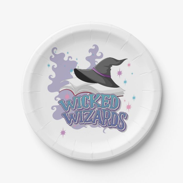 Wicked Wizards Paper Plates (Front)