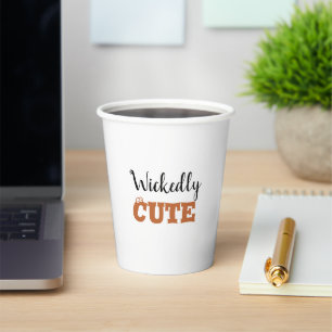 Wickedly Cute Halloween Witch Spooky Adorable Paper Cups