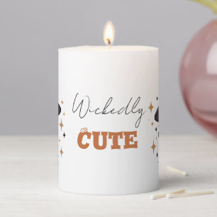 Wickedly Cute Halloween Witch Spooky Adorable Pillar Candle