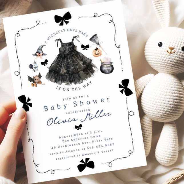 Wickedly Cute Witch Baby Shower Invitation (Creator Uploaded)