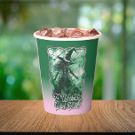 Wickedly Good Time Green Witch Drawing Birthday Paper Cups<br><div class="desc">Wickedly Good Time Green Witch Drawing Birthday Paper Cups - A wickedly good time awaits at your next birthday party with this unique birthday party paper cups. Featuring a sketch drawing of a green wicked witch wearing a green hat and green dress with black and white shading. A pink scribble,...</div>