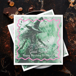 Wickedly Good Time Personalized Happy Birthday Napkins