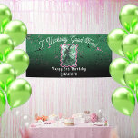 Wickedly Good Time Witch Drawing Large Birthday Banner<br><div class="desc">Wickedly Good Time Green Witch Drawing Large Birthday Banner - Measures 4 feet by 8 feet. See collection for other sizes. A wickedly good time awaits at your next birthday party with this unique birthday party banner. Featuring a sketch drawing of a green wicked witch wearing a green hat and...</div>