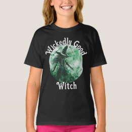 Wickedly Good Witch Green Witch Drawing T-Shirt