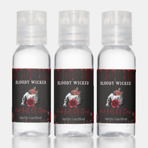 Wickedly Gothic Glamour Hand Sanitizer Labels