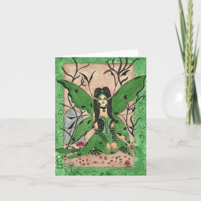 Wickedly Green Notecard (Front)