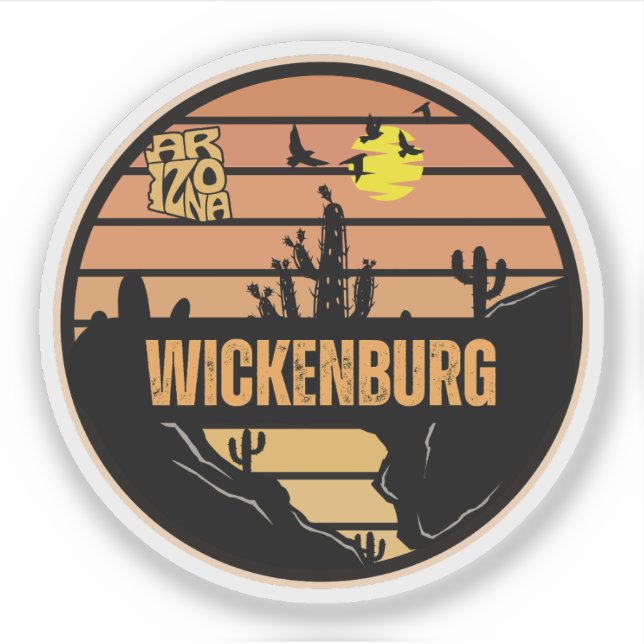 Wickenburg, Arizona Sticker (Front)