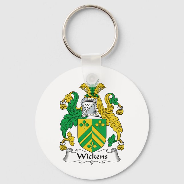 Wickens Family Crest Keychain (Front)