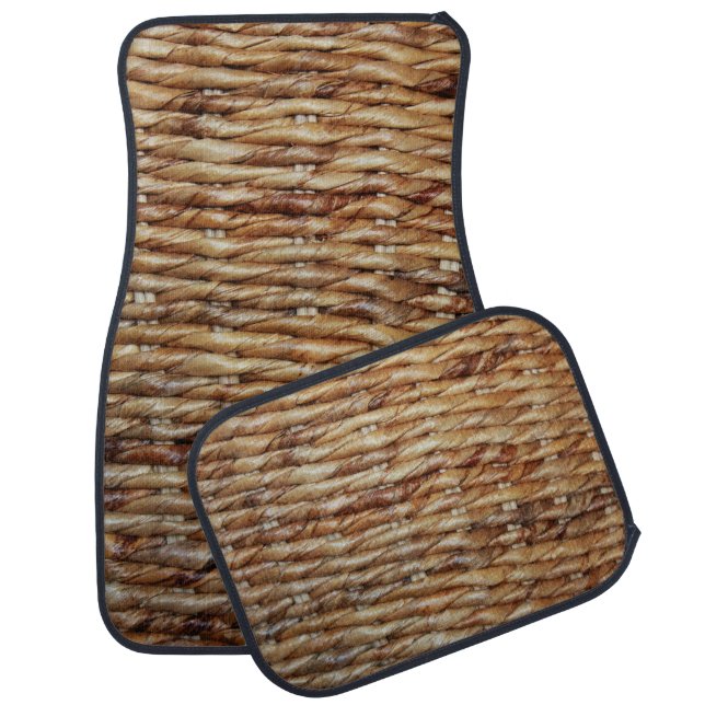 Wicker Basket Car Mat (Set)