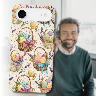 Wicker Basket Easter Eggs with Lavender iPhone 17 Air Case