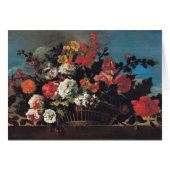 Wicker Basket of Flowers (Front Horizontal)