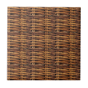 Wicker Basket Pattern Ceramic Tile