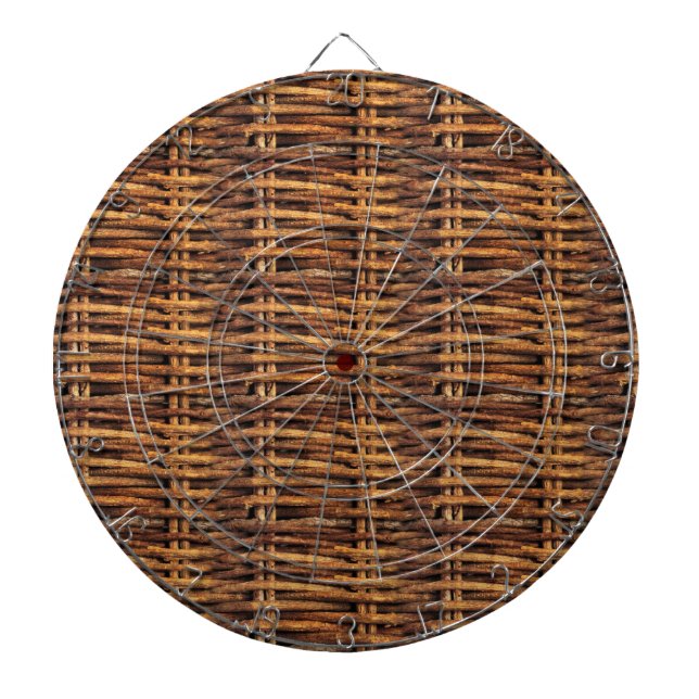 Wicker Basket Pattern Dart Board (Front)