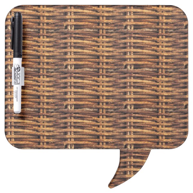 Wicker Basket Pattern Dry Erase Board (Front)