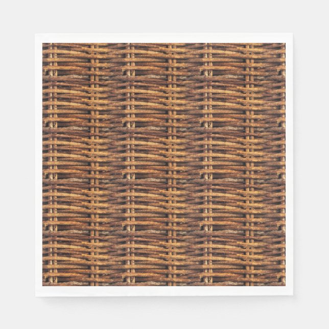 Wicker Basket Pattern Napkins (Front)