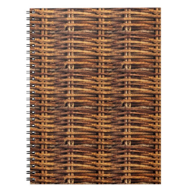 Wicker Basket Pattern Notebook (Front)