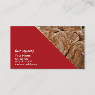 Wicker baskets business card