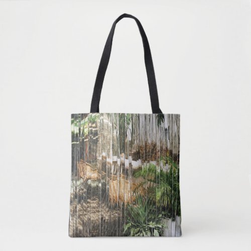 Wicker Chairs and Plants Tote Bag