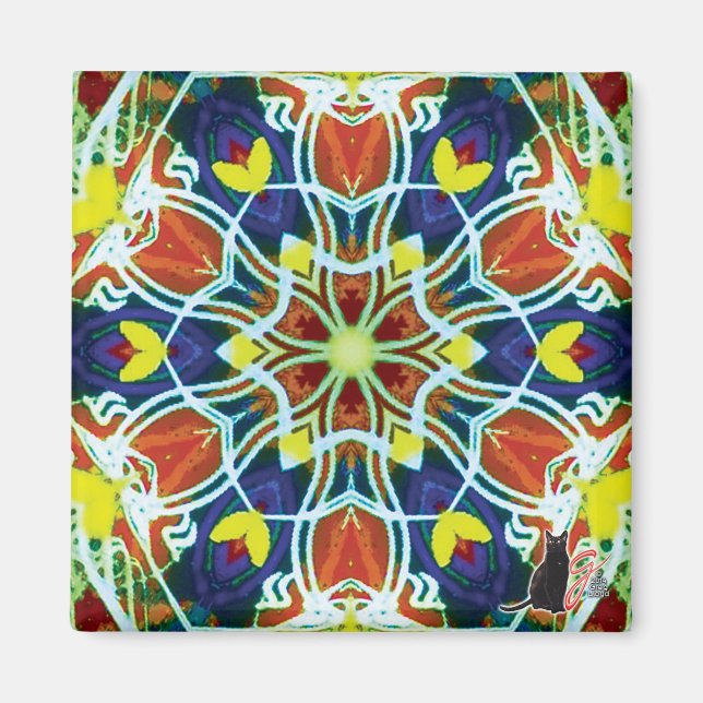 Wicker Kaleidoscope Magnet (Front)