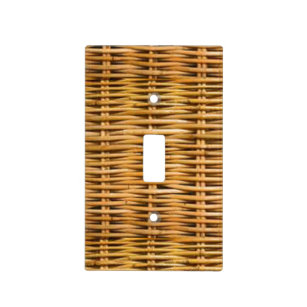 rattan light switch cover