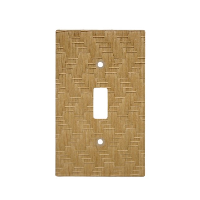 WICKER PATTERN LIGHT SWITCH COVER (Front)