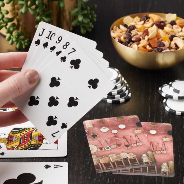Wicker & Straw Market Shop Poker Cards (In Situ)