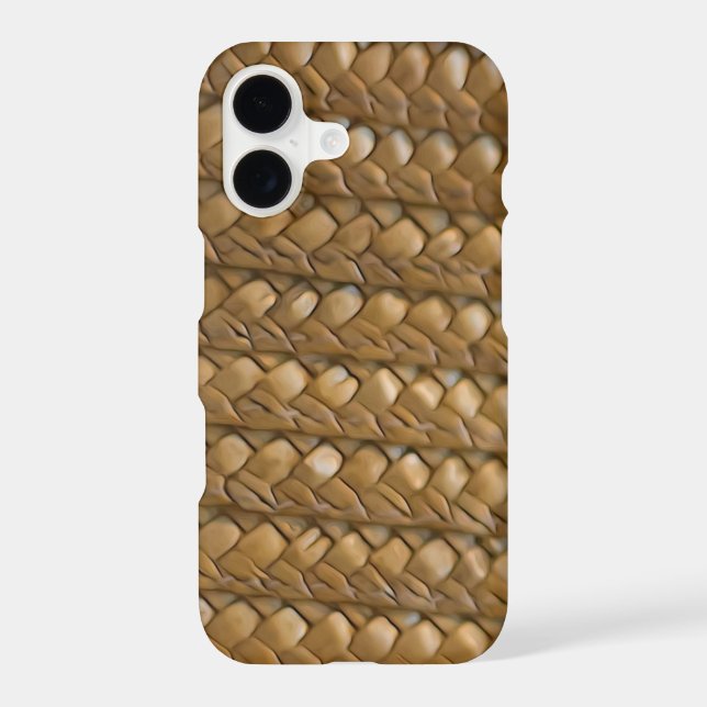 Wicker Straw Rattan Iphone Case (Back)
