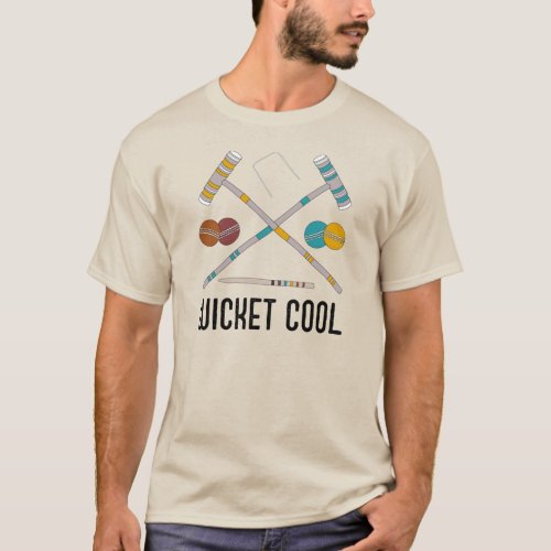 Wicket Cool Funny Croquet Players Graphic T_Shirt