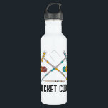 Wicket Cool Funny Croquet Players Stainless Steel Water Bottle<br><div class="desc">If you've ever played croquet, then you know that it's a wicked cool game, as they say up New England way. Show off your love for this backyard game with this funny water bottle that features illustrations of assorted croquet gear including mallets, balls and, of course, a wicket with the...</div>