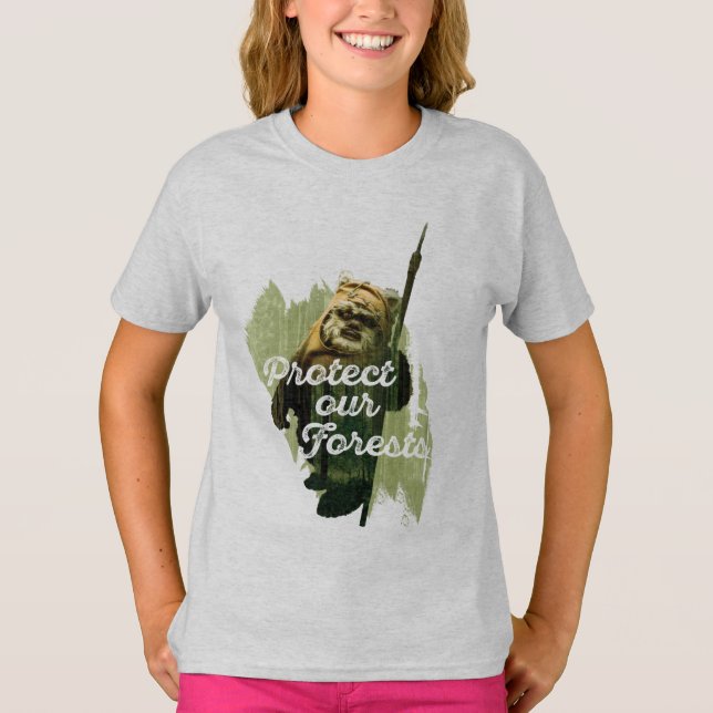 Wicket Endor Graphic - "Protect Our Forests" T-Shirt (Front)