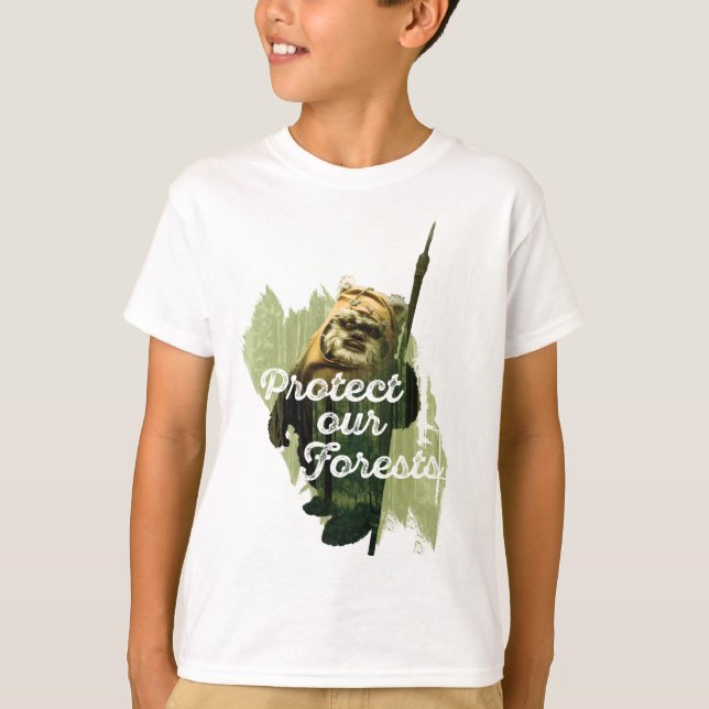 Wicket Endor Graphic - "Protect Our Forests" T-Shirt (Front)