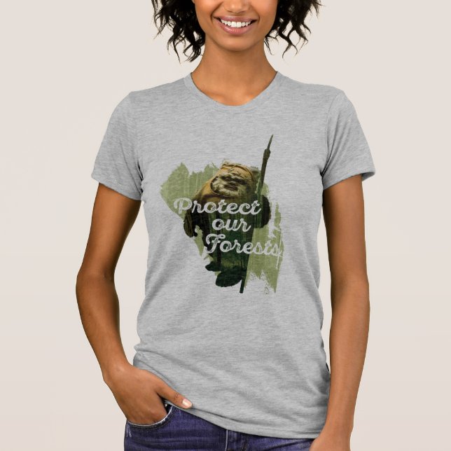 Wicket Endor Graphic - "Protect Our Forests" T-Shirt (Front)