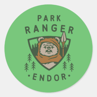 Wicket Park Ranger Graphic Classic Round Sticker