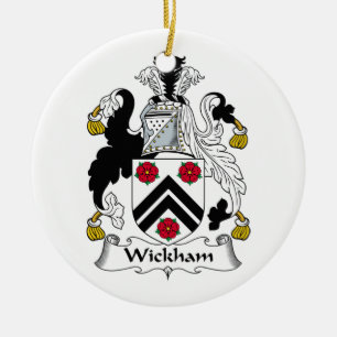 Wickham Family Crest Ceramic Ornament