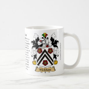 Wickham, the Origin, the Meaning and the Crest Coffee Mug