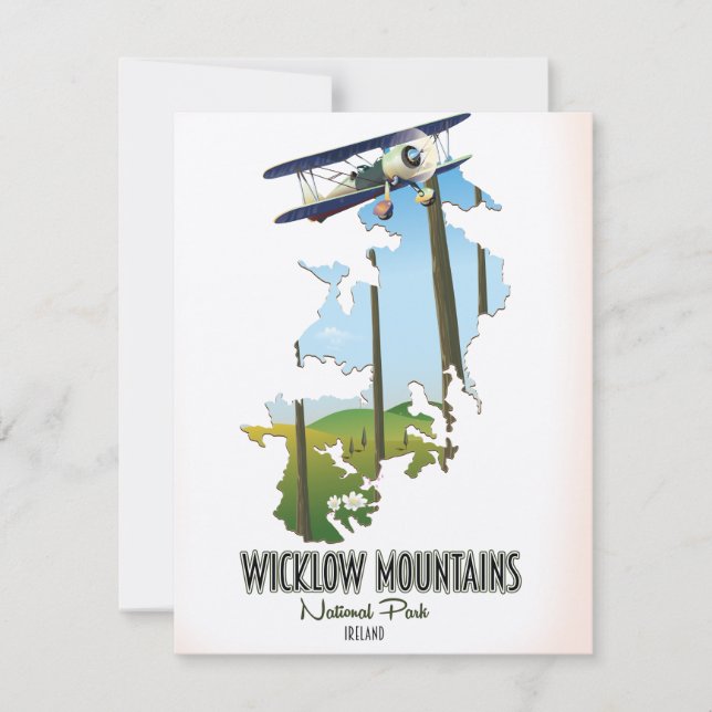 wicklow mountains national park ireland map (Front)