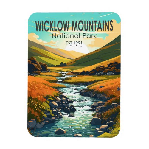 Wicklow Mountains National Park Ireland River Art Magnet