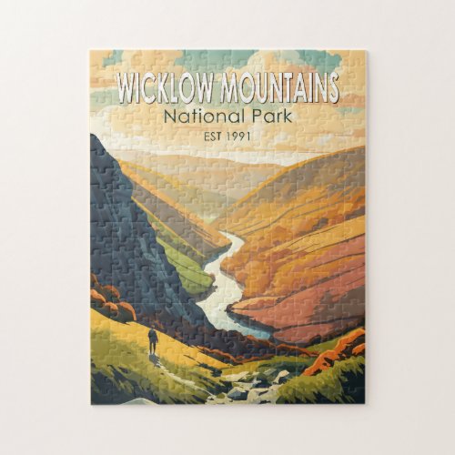 Wicklow Mountains National Park Ireland Travel Art Jigsaw Puzzle