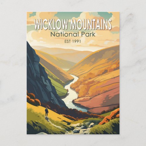 Wicklow Mountains National Park Ireland Travel Art Postcard
