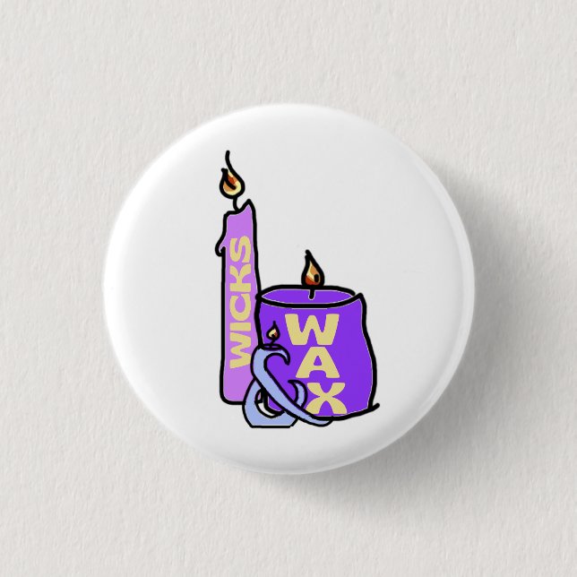Wicks and Wax Collectible Pin (Front)