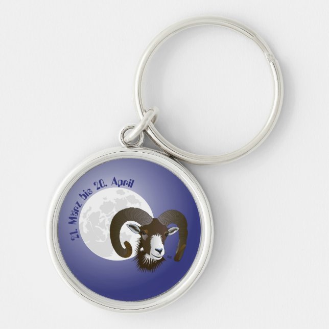 Widder - Sternbild Schlüsselanhänger Keychain (Front)