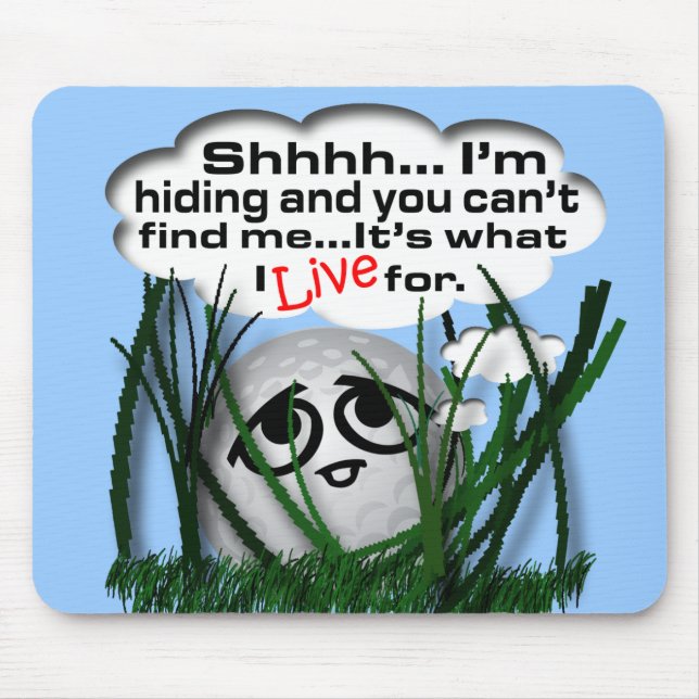 Widdle Ball in the Rough Mouse Pad (Front)