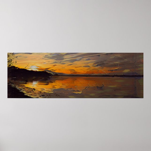 Wide angle sunset poster (Front)