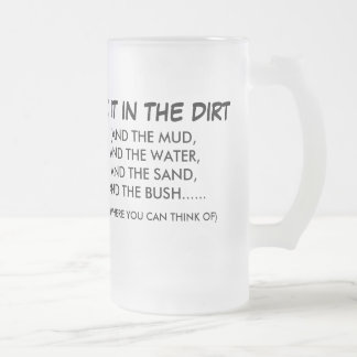 Wide Bay Burnett 4X4 Club Frosted Glass Beer Mug